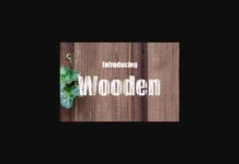 Wooden Font Poster 1