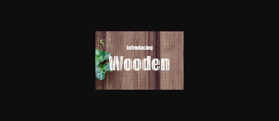 Wooden Font Poster 1