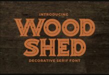 Woodshed Font Poster 1