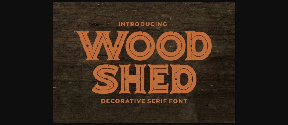 Woodshed Font Poster 1