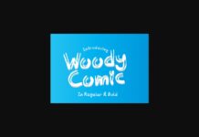 Woody Comic Font Poster 1