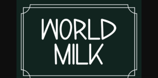 Word Milk Font Poster 1
