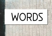 Words Font Poster 1