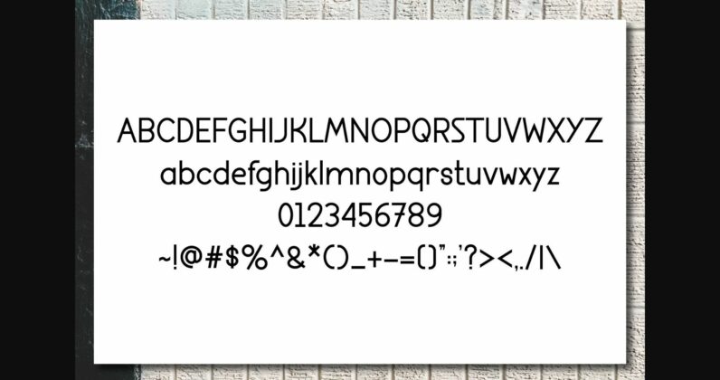 Words Font Poster 7