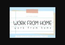 Work from Home Font Poster 1