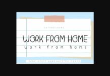Work from Home Font Poster 1