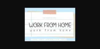 Work from Home Font Poster 1