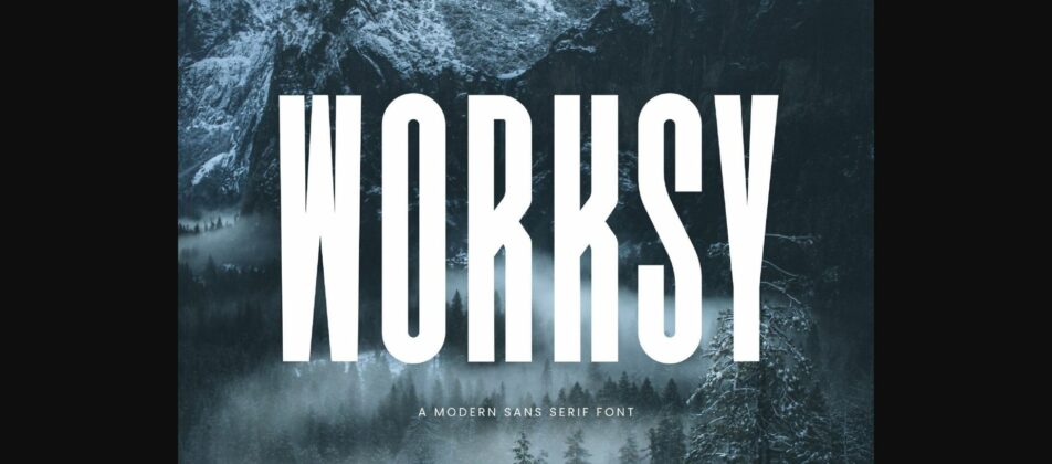 Worksy Font Poster 1