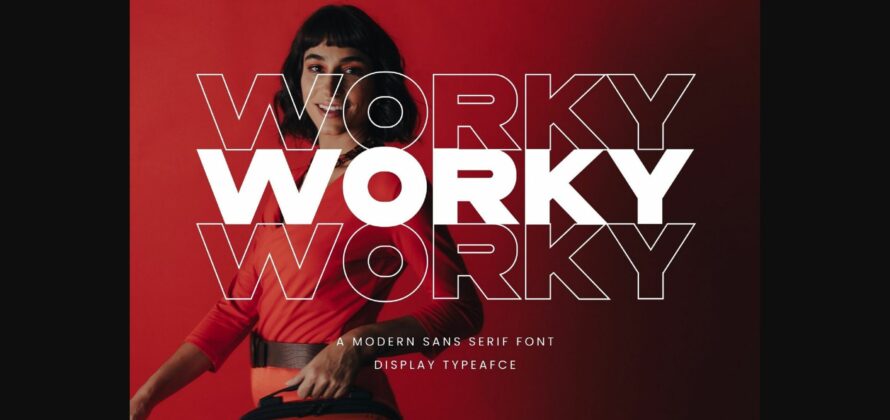 Worky Font Poster 3