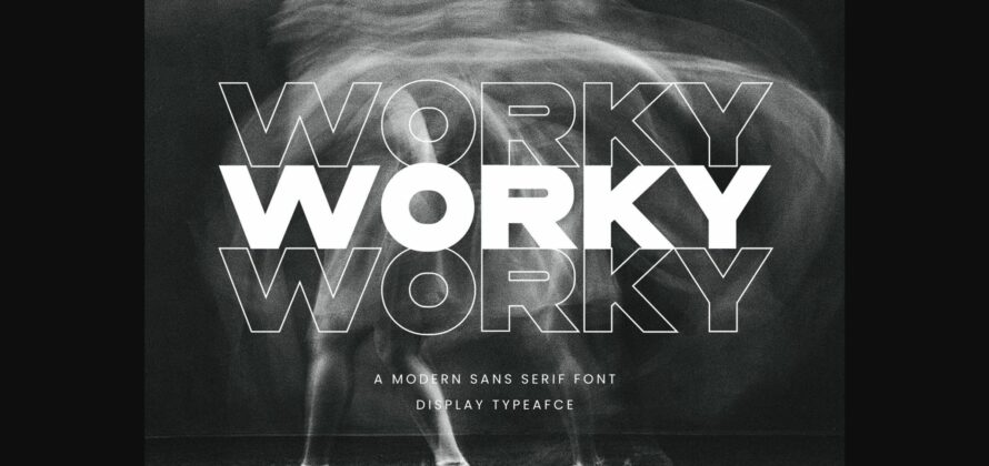 Worky Font Poster 4