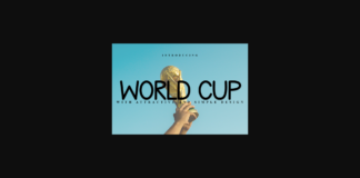 World Cup Font Poster 1