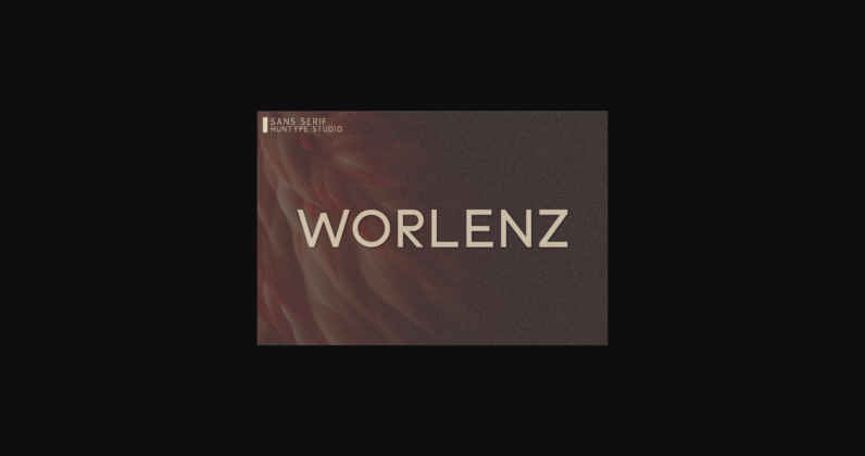 Worlenz Font Poster 3