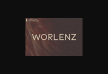 Worlenz Font Poster 1