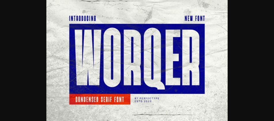 Worqer Font Poster 3