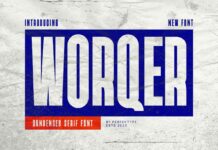 Worqer Font Poster 1