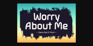 Worry Me Font Poster 1