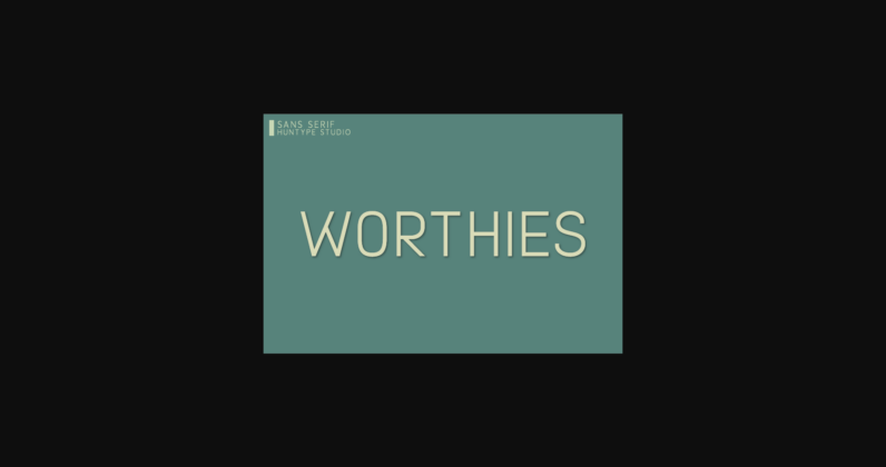 Worthies Font Poster 1