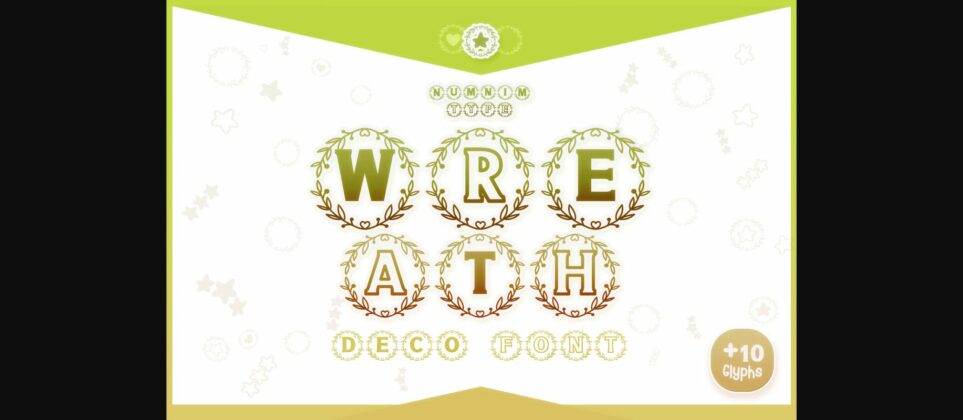 Wreath Font Poster 3