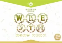 Wreath Font Wreath Font Poster 1