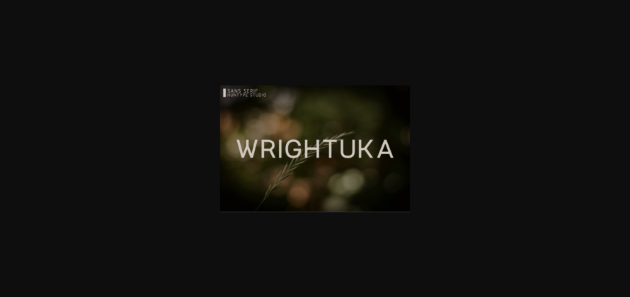 Wrightuka Font Poster 3