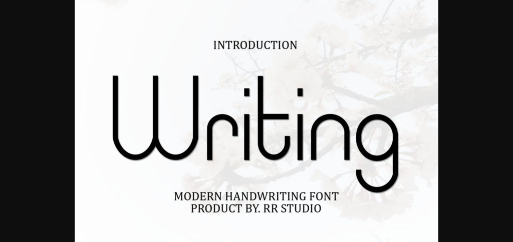 Writing Font Poster 3