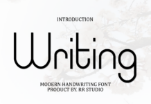 Writing Font Poster 1