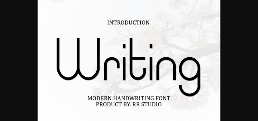 Writing Font Poster 1