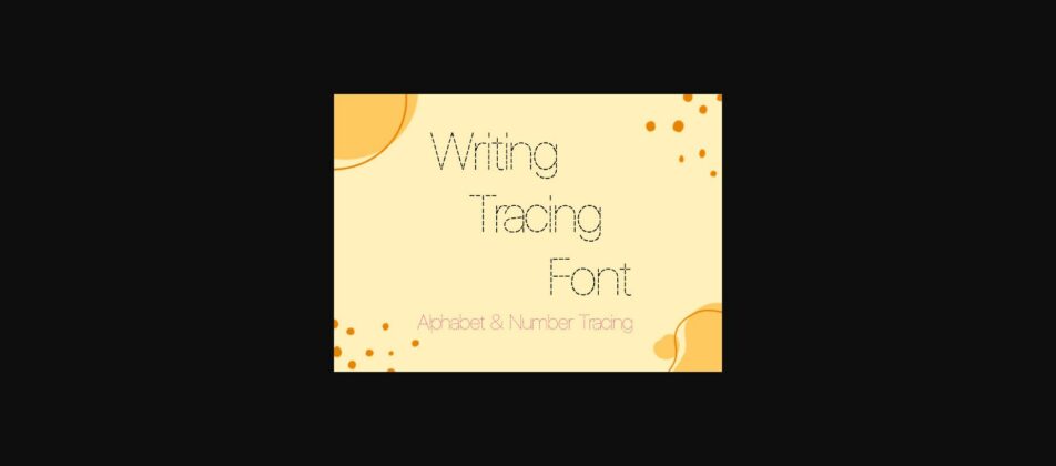 Writing Tracing Font Poster 3