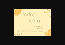 Writing Tracing Font Poster 1