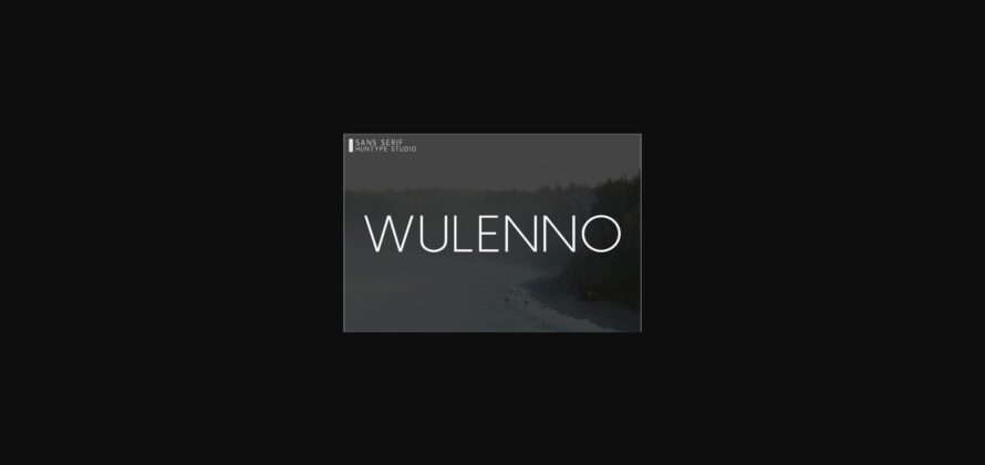 Wulenno Font Poster 3