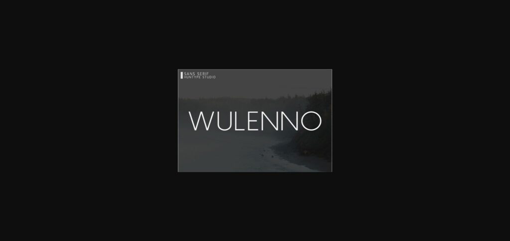 Wulenno Font Poster 1