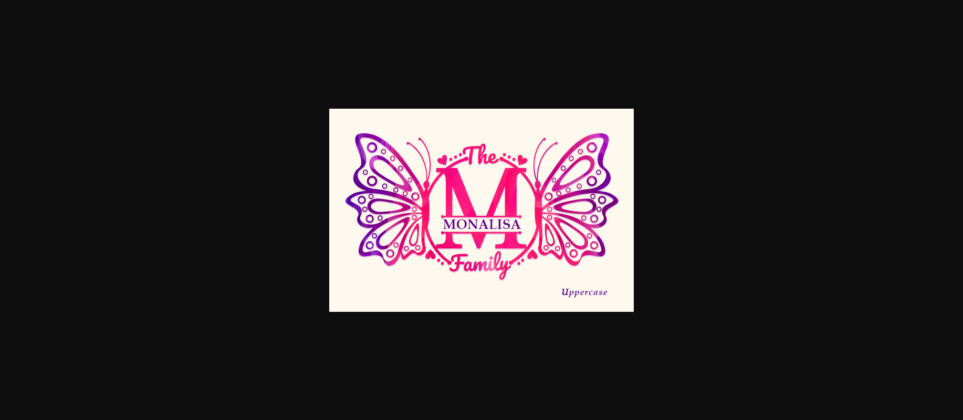 Wylie Family Monogram Font Font Poster 2