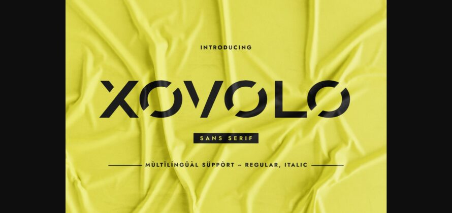 Xovolo Font Poster 3