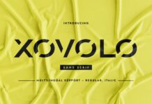 Xovolo Font Poster 1