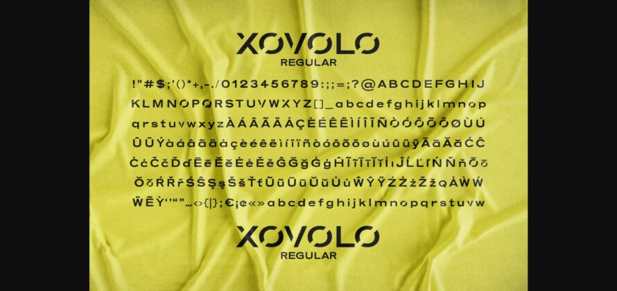 Xovolo Font Poster 7