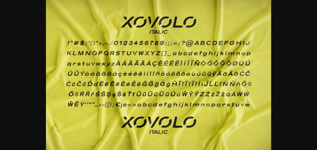 Xovolo Font Poster 8