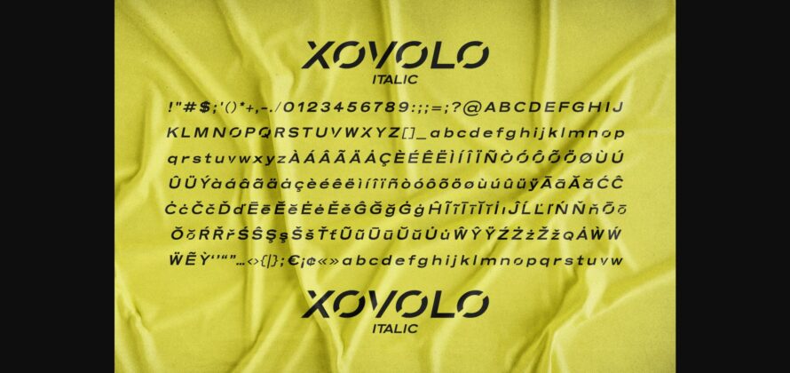 Xovolo Font Poster 8