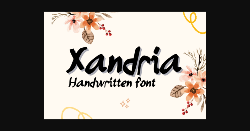 Xandria Font Poster 3