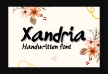 Xandria Font Poster 1