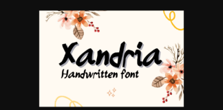 Xandria Font Poster 1