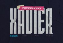 Xavier Font Poster 1