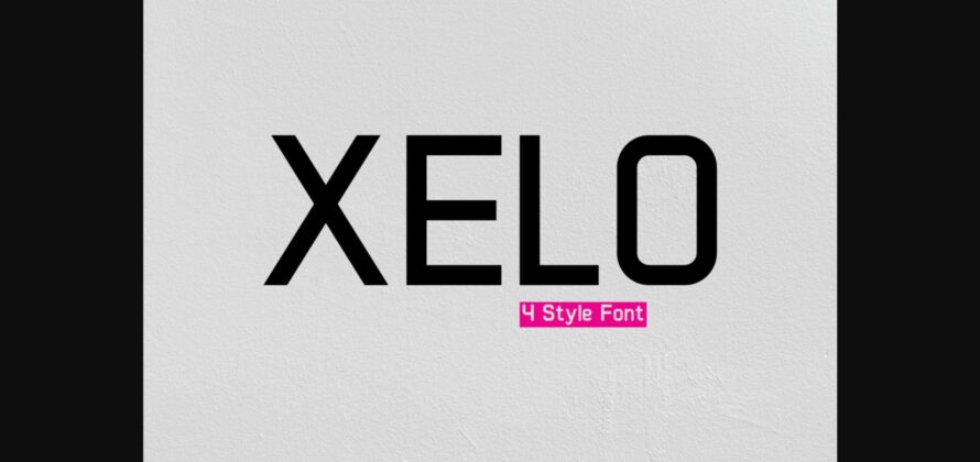 Xelo Font Poster 3