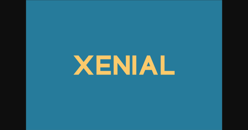 Xenial Font Poster 3