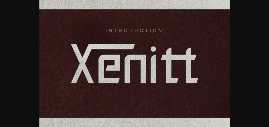 Xenitt Font Poster 3