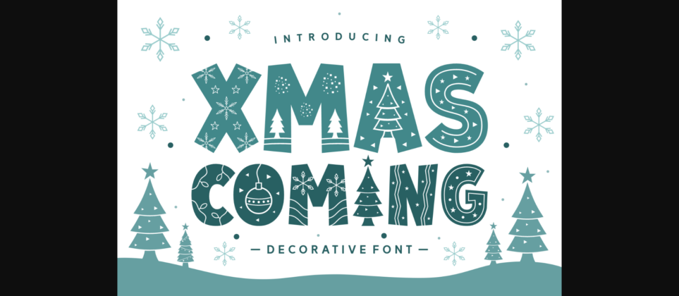 Xmas Coming Font Poster 3