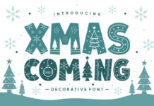 Xmas Coming Font Poster 1