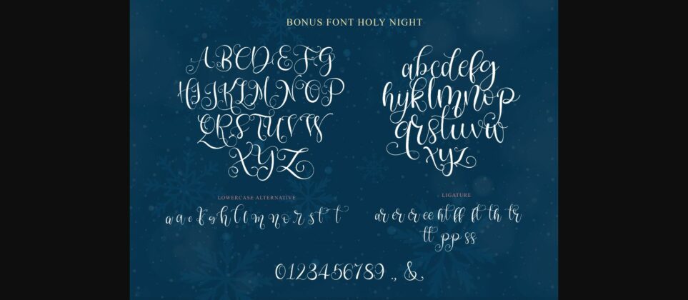 Xmas Garland Font Poster 11