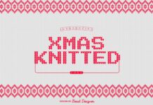 Xmas Knitted Font Poster 1