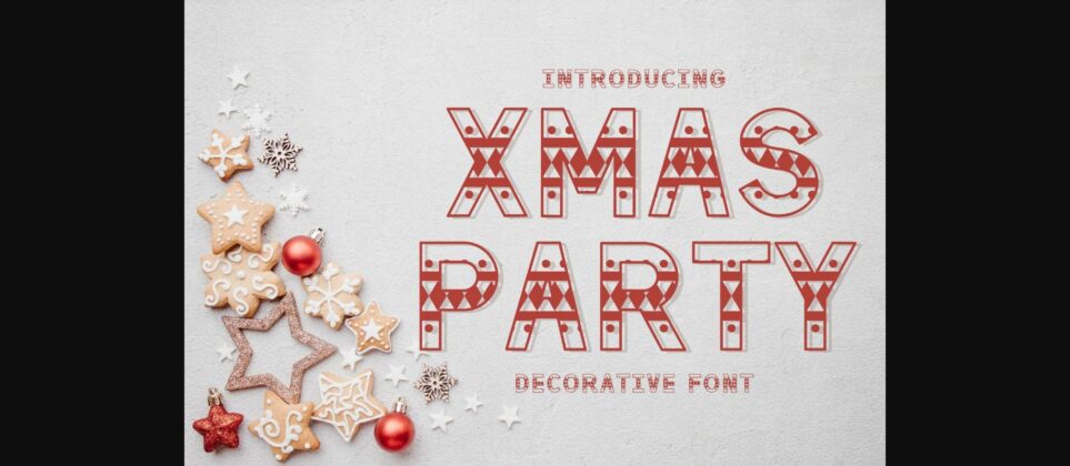 Xmas Party Font Poster 3