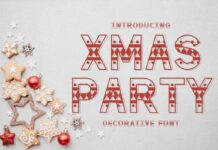 Xmas Party Font Poster 1